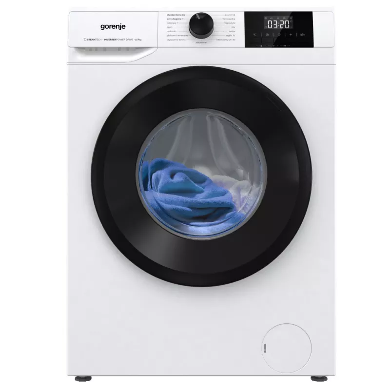 Gorenje W3NGPI72SAS/PL 7 kg 1200 rpm Freestanding Front-Load Washing Machine with SteamTech and Inverter PowerDrive Motor