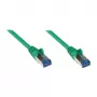 GoodConnections Cat.6A S/FTP Patch Cable with Latch Protection, PiMF, LSZH, 500 MHz, Green, 7.5 m (8060-H075G)