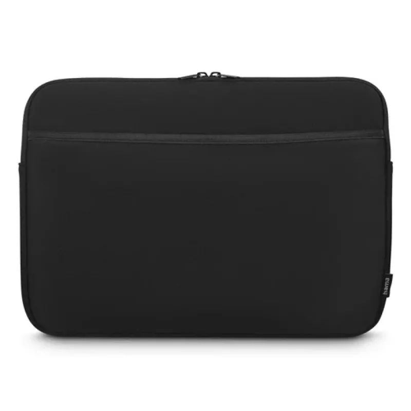 Hama Laptop Sleeve Neoprene with Front Pocket, up to 36 cm (14.1 inch), Black (00231048)