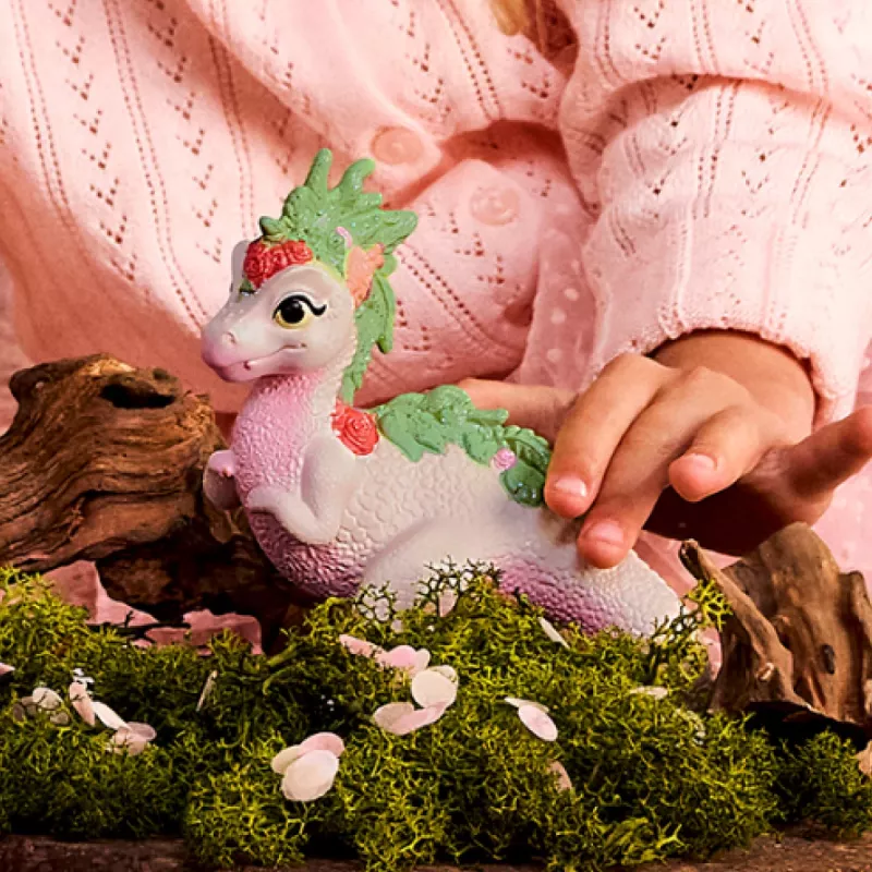 Schleich Bayala Magical Dinosaur with Elf Rider Toy Figure Set