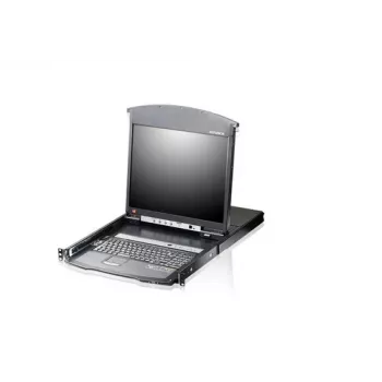 ATEN KL1508AiM F 17 inch LCD IP KVM Switch - 8-Port Rackmount Console with Remote Access