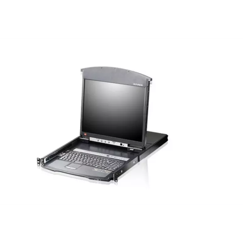 ATEN KL1508AiM F 17 inch LCD IP KVM Switch - 8-Port Rackmount Console with Remote Access