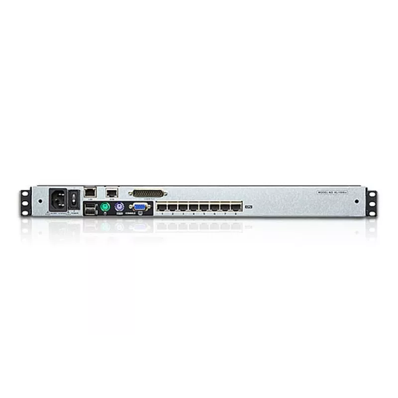 ATEN KL1508AiM F 17 inch LCD IP KVM Switch - 8-Port Rackmount Console with Remote Access