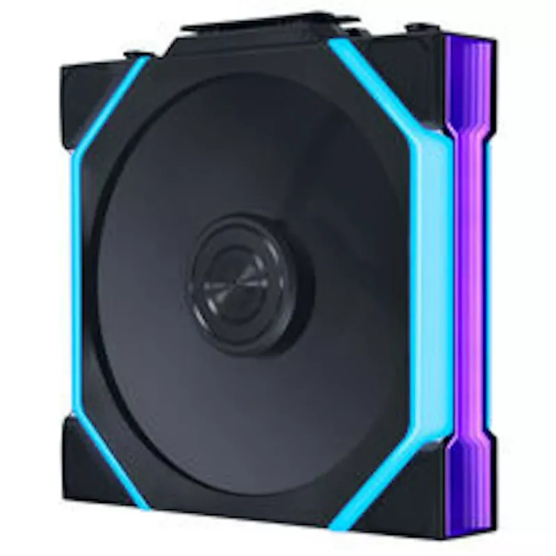 Lian Li UNI FAN SL FLEX Wireless ARGB Reverse Blade 120mm PWM Fan - 3 Pack with Controller, Black