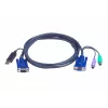 ATEN Intelligent KVM Cable 2L-5502UP - Keyboard, Video, Mouse (KVM) Combo Cable