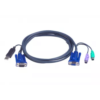 ATEN Intelligent KVM Cable 2L-5502UP - Keyboard, Video, Mouse (KVM) Combo Cable