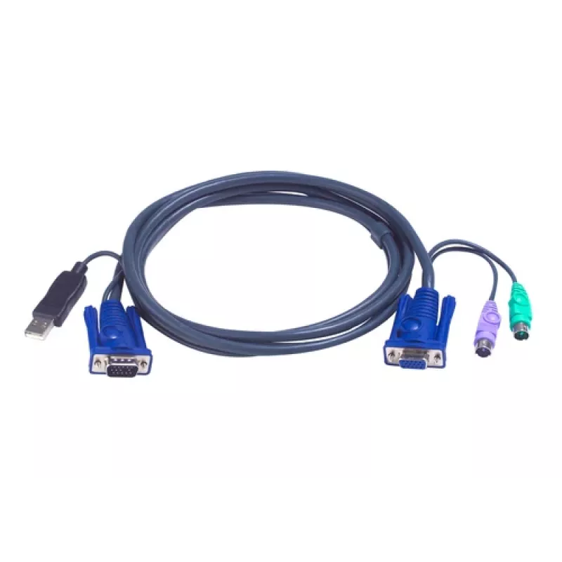 ATEN Intelligent KVM Cable 2L-5502UP - Keyboard, Video, Mouse (KVM) Combo Cable