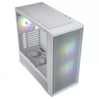 Fortron M330 White Micro-ATX Tower, Tempered Glass, 1x120mm Fan