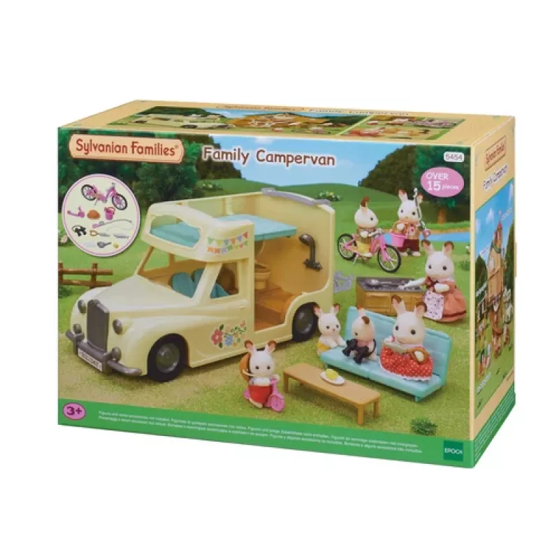 EPOCH Sylvanian Families Campervan Playset - Family Camping Adventure Vehicle