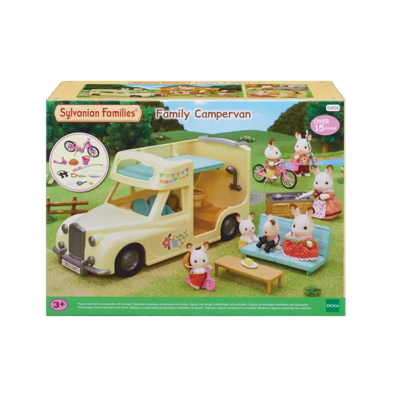 EPOCH Sylvanian Families Campervan Playset - Family Camping Adventure Vehicle