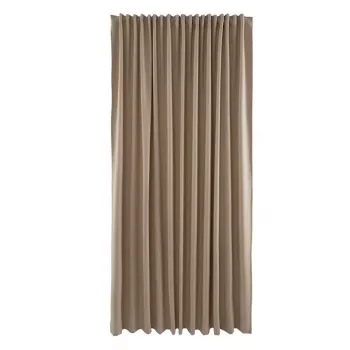 Bari Light Grey Curtain Panel 260x280 cm, Light Filtering, Solid, Unlined, 1 Panel