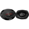 JVC CS-DR6932 6x9 inch 3-Way Coaxial Car Speakers, 500W Peak, 70W RMS, Carbon Mica Woofer, PEI Tweeters, 4 Ohm