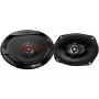 JVC CS-DR6932 6x9 inch 3-Way Coaxial Car Speakers, 500W Peak, 70W RMS, Carbon Mica Woofer, PEI Tweeters, 4 Ohm