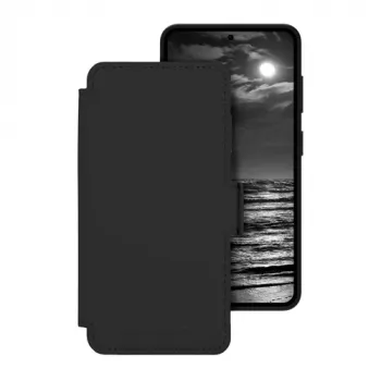 dbramante1928 Lynge ICON Flip Case for Samsung Galaxy S26 – MagSafe Compatible, Full-Grain Leather, Midnight