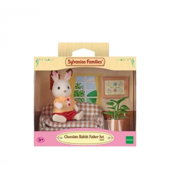 Sylvanian Families Chocolate Rabbit Father Living Room Set