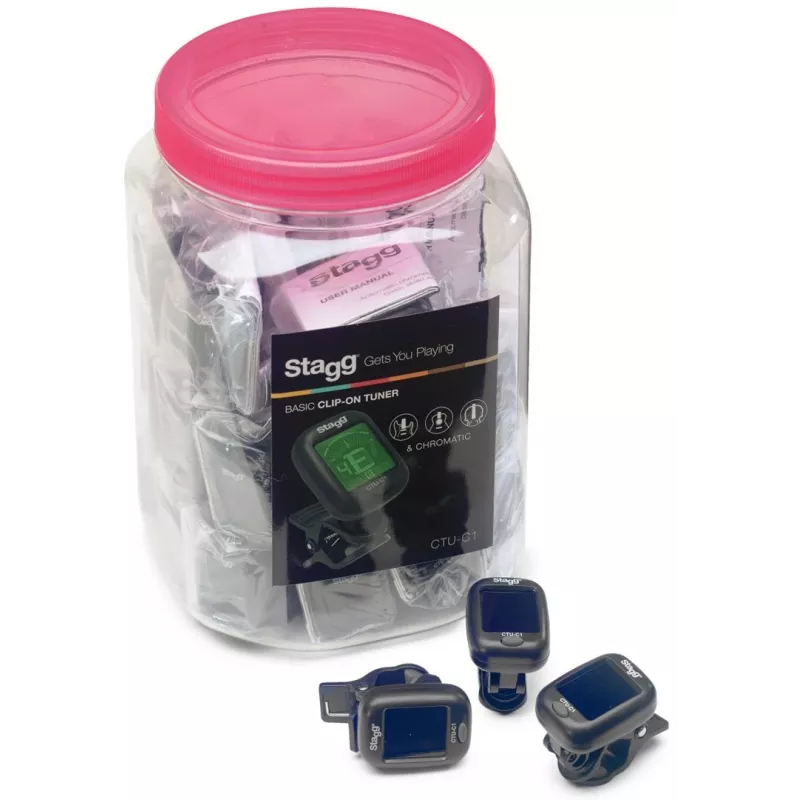 Stagg SCTUC1/30 Clip-On Chromatic Tuner 30-Piece Display Pack