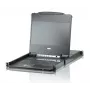 ATEN CL6708MW 19 inch Full HD DVI-D 8-Port Rack-Mount LCD KVM Console, 1U, Black