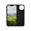 dbramante1928 Monaco MagSafe Silicone Back Cover for Apple iPhone 14, Night Black