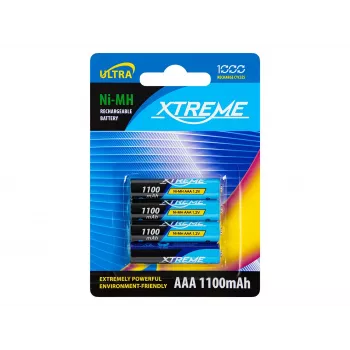BLOW Rechargeable Battery R3 NiMH AAA 1100mAh XTREME 4-Pack