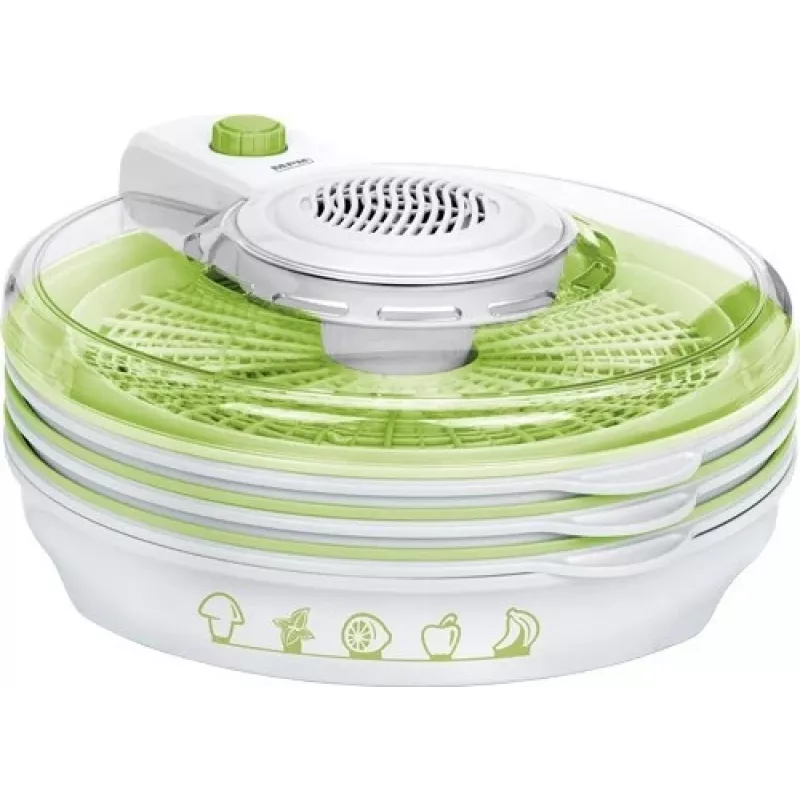 MPM Mushroom Dryer MSG-06 - 5-Tray Food Dehydrator, 250W, Adjustable Temperature 35-70°C, White