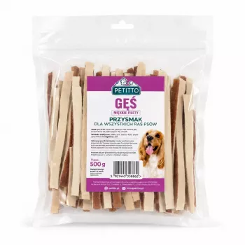 PETITTO Soft Goose Sandwiches for Dogs - 100g