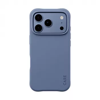 CARE by PanzerGlass Samba Case for iPhone 17 Pro / 18 Pro – Shades of Blue, MagSafe, Recycled TPU, Antimicrobial, 3.6m Drop Protection