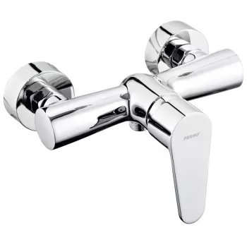 FERMO Shower Mixer Cordoba BCD7 Chrome Wall-Mounted Single Lever Brass