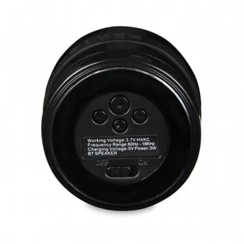 IBOX Speaker STRIDER Bluetooth Portable Wireless Speaker with FM Radio, Hands-Free Calling, 5W RMS, 3.5mm AUX, USB, MicroSD, Black