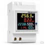 Qoltec Single-Phase 6-in-1 DIN Rail Energy Meter with 100A CT, 230V, LCD, Pulse Output