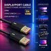 QOLTEC DisplayPort Cable M/M v2.1 80G 0.5m