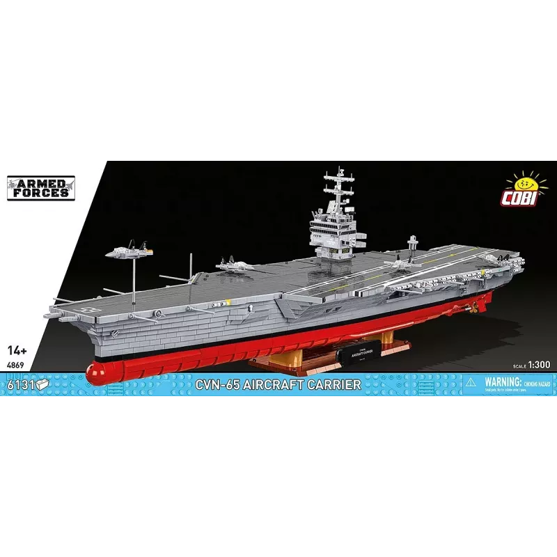COBI 6131 PCS HC WWII /4869/ CVN-65 Aircraft Carrier Construction Set