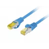 LANBERG Cat.6A S/FTP LSZH Copper Patch Cable 20m Blue Fluke Passed