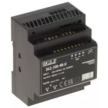 GLP Switching Power Supply DL2-100-48-U | 100.8W 48V DIN Rail Industrial PSU