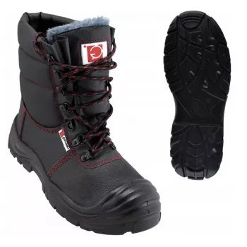 GALMAG High Safety Boots 492 R.40 CAT. SB Insulated, Steel Toe, Size 40, Black