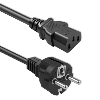 QOLTEC 54627 Schuko to IEC C13 Power Cable 3m 3x1mm² Black