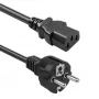 QOLTEC 54627 Schuko to IEC C13 Power Cable 3m 3x1mm² Black