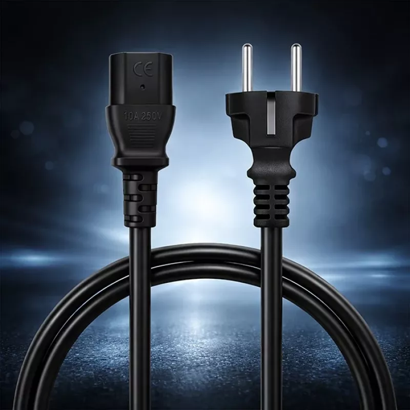 QOLTEC 54627 Schuko to IEC C13 Power Cable 3m 3x1mm² Black