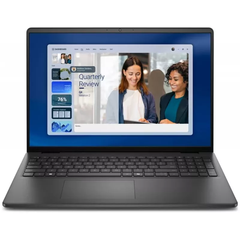 Dell 16 DC16255 Laptop - AMD Ryzen 5 220, 16GB RAM, 512GB SSD, AMD Radeon Graphics, 16 inch FHD+ Display, Windows 11 Pro, Carbon Black