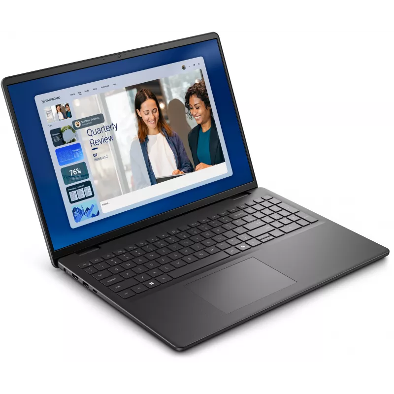 Dell 16 DC16255 Laptop - AMD Ryzen 5 220, 16GB RAM, 512GB SSD, AMD Radeon Graphics, 16 inch FHD+ Display, Windows 11 Pro, Carbon Black