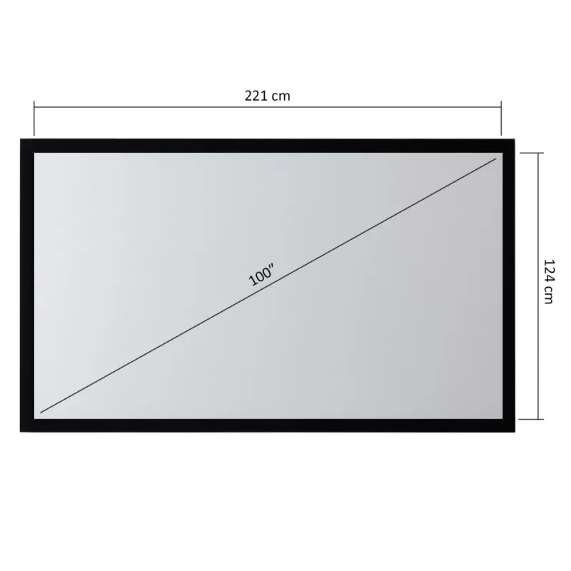 MACLEAN Frame Projection Screen 100 16:9 MC-921