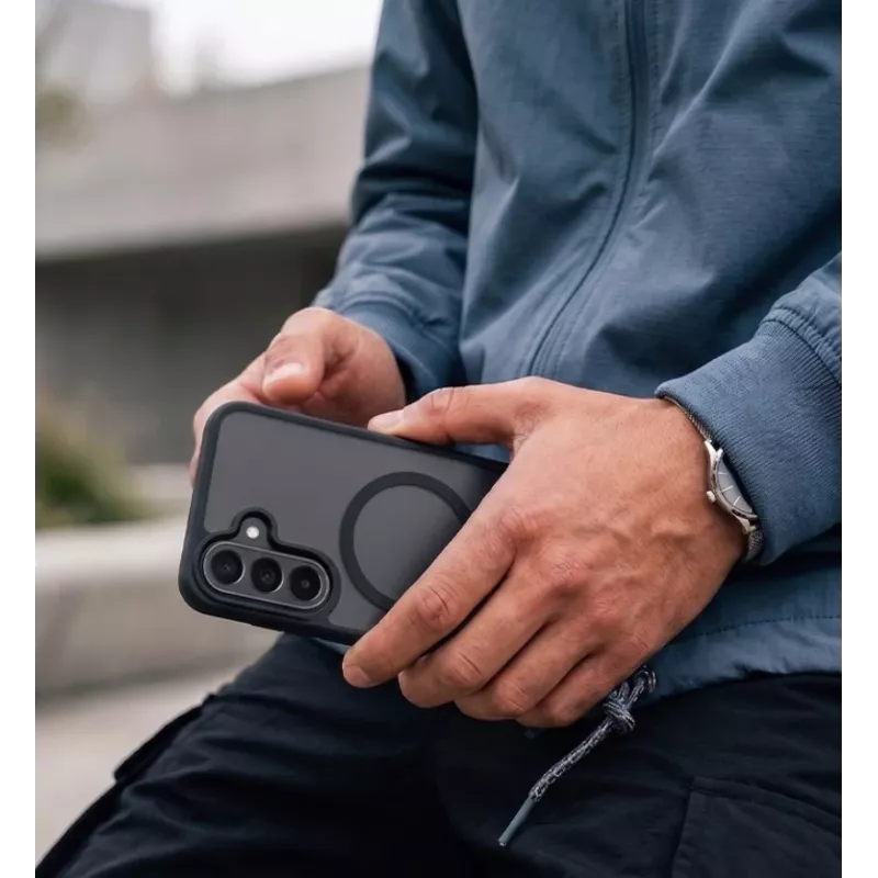 CRONG Matte MagSafe Case for Samsung Galaxy A27 - Black