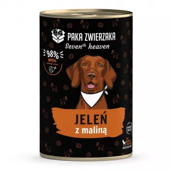 Paka Zwierzaka Seventh Heaven Deer with Raspberry 400g Wet Dog Food