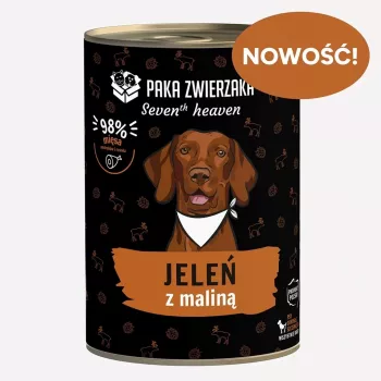 Paka Zwierzaka Seventh Heaven Deer with Raspberry 400g Wet Dog Food