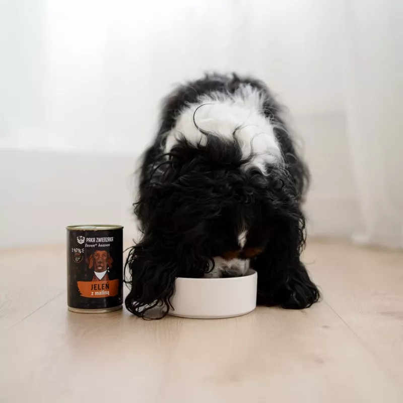 Paka Zwierzaka Seventh Heaven Deer with Raspberry 400g Wet Dog Food