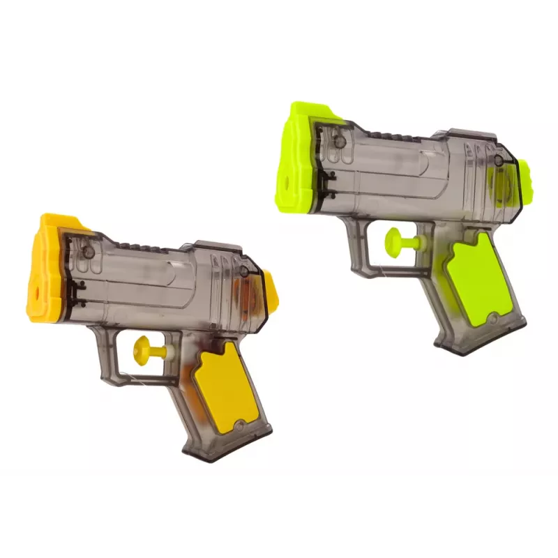 LEAN TOYS Small Water Gun Transparent Yellow Orange