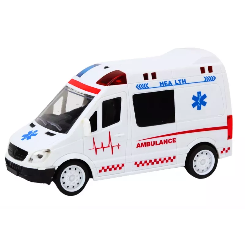LEAN TOYS 1:16 RC Ambulance with Lights and Sounds - White