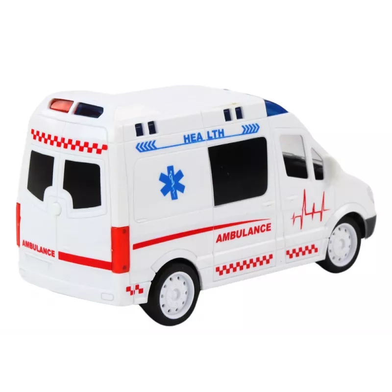 LEAN TOYS 1:16 RC Ambulance with Lights and Sounds - White