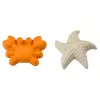 LEAN TOYS Sand Toy Set - Bucket, Grinder, Strainer, 3 Pastel Molds (6 Pieces)