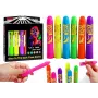 LEAN TOYS Face Painting Set Neon Fluorescent Pencils 6pcs