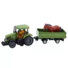LEAN TOYS RC Remote Controlled Tractor With Trailer And Horse Set - 2.4GHz, Rechargeable, Green/Red, Ages 3+